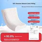 Miniso Jastuk od prirodnog lateksa, Antibakterijski, Podrška za vrat
