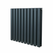 MONSTER Ovalni stebričasti radiator – 600 mm x 600 mm – antracitno siva, (21569849)