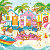Magnolia - Puzzle Koče na plaži - 1 000 kosov