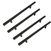BB 4 x Pohištveni ročaj za ograjo 192 mm črne barve