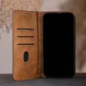 Ovitek Seam Book Xiaomi Redmi Note 14 Pro 4G - rjav