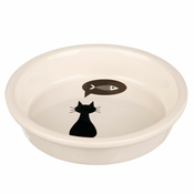 Trixie keramička zdjelica s motivom mačke - Ekonomično pakiranje: 2 x 250 ml, O 13 cm