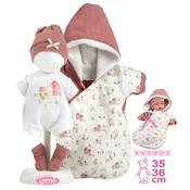 Llorens M636-50 oblačila za dojenčkovo punčko NEW BORN velikosti 35-36 cm z dodatki