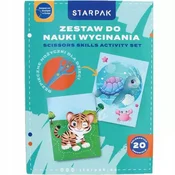 STARPAK USTVARJALNI KOMPLET ZA UČENJE REZANJA ŽIVALI A4 ŠKARJE