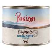 6 x 200 g / 400 g Purizon Adult po poskusni ceni - Losos in piščanec s špinačo (6 x 200 g)
