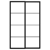 PAX Okvir para kliznih vrata sa šinom, crna, 150x236 cm