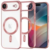 Ovitek Techsuit Luxury Crystal MagSafe za iPhone Air - roza