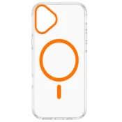 Transparent Color Ring MagSafe maska za iPhone 17 – Narandžasta