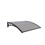 IWHOME Vhodna Nadstrešnica ARTEMIS B-G, 120x100cm, UV-odporna plastik konstrukcija