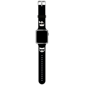 Karl Lagerfeld Strap KLAWMSLCKK Apple Watch 38/40/41mm black strap Silicone Karl Choupette Heads (KLAWMSLCKK)