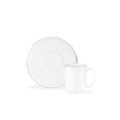 Madame Coco Set šolja za kafu sa tacnama Lumora, 100 ml, 6 delova, Beli