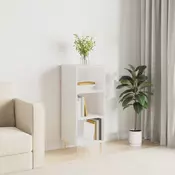 Vidaxl vidaXL Omarica, bela, sijajna, 34,5 x 32,5 x 90 cm, material na osnovi lesa