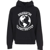 Črna jopa s kapuco Dsquared2