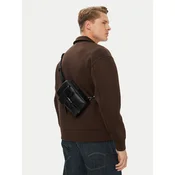 Torbica za okrog pasu Calvin Klein Emblem Hw Sling LV04D3507G Črna