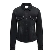 ONLY Bluza ONLCAROL črn denim