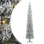 Vidaxl Umestno božično drevo Zelena 270 cm PVC in Jeklo in Plastika