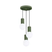 Sollux SL.1725 - Luster na sajli HALO 3xG9/8W/230V, precnik 25 cm, zelene boje