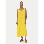 ViCOLO Poletna obleka TD0758 Rumena Regular Fit
