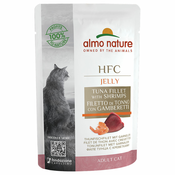 Almo Nature HFC Jelly vrečke 6x55 g - Tunin file s kozicami