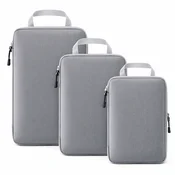 3 pcs Compression Packing Cubes Grey