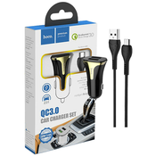 hoco. Auto punjac sa microUSB kabelom, QC, 2 x USB,  3.1 A - Z31 Universe double port, microUSB