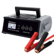 Qoltec Inteligentni mikroprocesorski polnilnik 12V 24V 25A | Usmernik s funkcijo popravila za AGM GEL SLA baterije | LCD