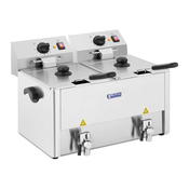 Električni cvrtnik - 2 x 13 litrov - EGO termostat