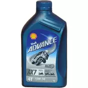 Shell ulje Advance 4T AX7 15W50, 1 l