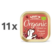 Lilys Kitchen Organic Puppies Dinner - piščanec, svinjina, govedina in riba - 150 g 11 x 150 g