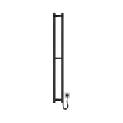Kupatilski radijator HF SLIM 80W/230V 117x14 cm, crni, uglati