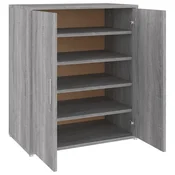 Vidaxl Omarica za čevlje siva sonoma 60x35x70 cm konstruiran les