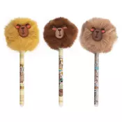 Kuglasta olovka COLORINO brišiva Pom Pom Capybara kapica 0,5 mm plavo mastilo R01867PTR