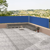 Uvlaciva bocna tenda plava 117 x 1200 cm