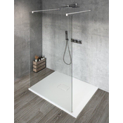 Gelco GELCO VARIO bela prostostoječa steklena tuš pregrada, 1100 mm, prozorno prevlečeno steklo