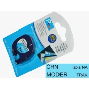 Fenix D-91205Bk/B MODER trak ČRN izpis, 12mmx4m, plastificiran, za LetraTag tiskalnike nadomešča trak Dymo SO721650/91205