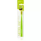MEDIBLANC KIDS & JUNIOR Ultra Soft zobna ščetka za otroke Green 1 kos