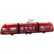 Tramvaj/Vlak plastičen 44cm na vztrajnik na baterijo z zvokom in svetlobo