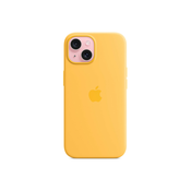 Apple silikonski ovitek za iPhone 15 z MagSafe - Sunshine