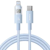 Punjac i podatkovni 20W USB-C na Lightning kabel Baseus Data Cable Display 2 - 2m - galaxy blue