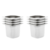 vidaXL Posode 8 kosov GN 1/6 150 mm nerjaveče jeklo
