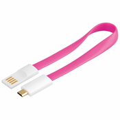 PremiumCord USB cable A/m - B/m micro white-pink