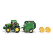 Siku Traktor John Deere z balirko