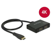 Množilnik DELOCK, HDMI (M) na 2x HDMI (Ž), 4K