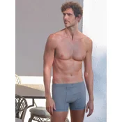 zd ZERO DEFECTS Boksarice Helios prinstriped Egyptian cotton siva