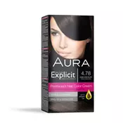 Set za trajno bojenje kose EXPLICIT 4.78 Dark Chocolate / Tamna cokolada