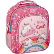 Luna: Must Team samorog mačke zaokrožen dvoprekatni vrtec nahrbtnik 27x10x31 cm