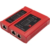 mobilNET tester za LAN kable R11+RJ45, rdeč
