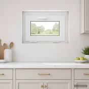vidaXL Nagibno okno v kleti RISOR 65 x 45 cm PVC in steklo