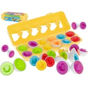Ikonka Izobraževalna sestavljanka puzzle sorter tekmo jajca oblike 12pcs