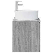 vidaXL vidaXL Umivalnik s pritrditev na steno Siva Sonoma 49,5 x 44,5 x 65 cm, (5000245669)